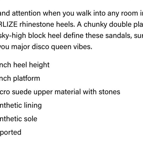 STEVE MADDEN Charlize Rhinestone Platforms New! - Picture 10 of 12